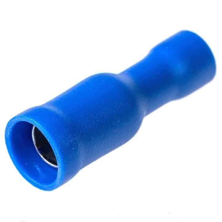 BM 00244 Terminal papuc rotund mama 4mm 1.5/2.5mm2 crimpat pe cablu albastru BM GROUP