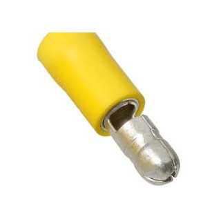 Terminal papuc rotund tata 5mm 4/6mm2 crimpat pe cablu izolata galben BM GROUP BM 00330
