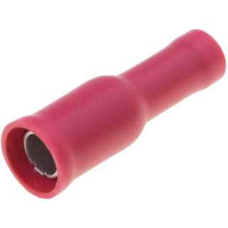 GCI1/4PCV Terminal papuc rotund mama 4mm 0.5/1mm2 crimpat izolata rosie ERGOM