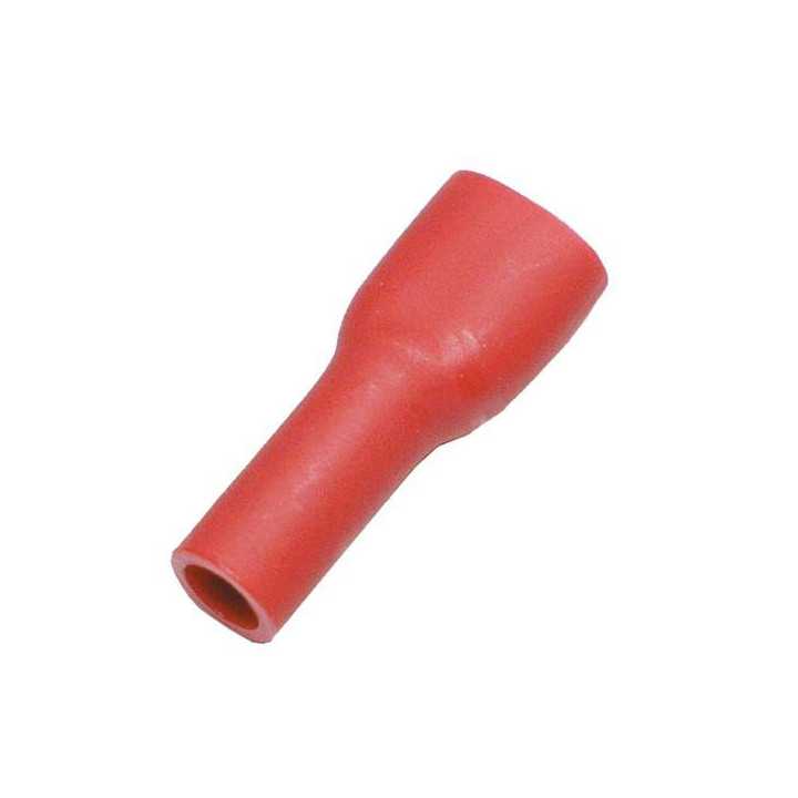 Terminal papuc plat 4.8mm 0.5mm mama 0.5/1.5mm2 crimpat pe cablu rosu JST LVDDF1.25-187A-5