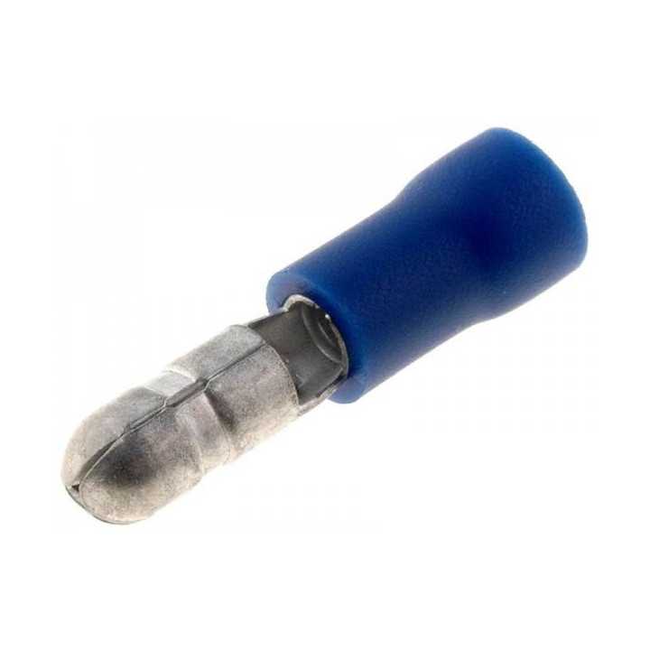 ST-041/B Terminal papuc rotund tata 5mm 1.5/2.5mm2 crimpat pe cablu albastru NINIGI