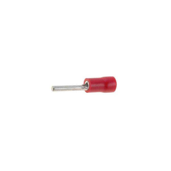 Terminal papuc cu pin din sarma 1.9mm 0.5/1.5mm2 crimpat izolata rosu NINIGI ST-070/R