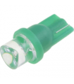 Lampa LED verde T08 Unom 12VDC 3.5lm 0.24W 120 OPTOSUPPLY OST08WG01GD-G5DUT8C1A