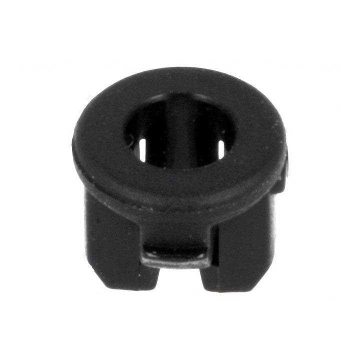 Suport pentru LED 3mm monobloc neagra UL94V-2 L 4.8mm FIX&FASTEN FIX-LED3-28