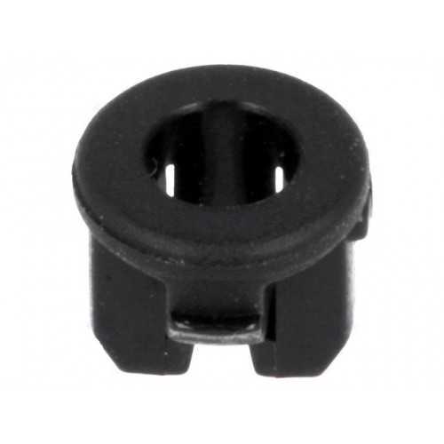 Suport pentru LED 3mm monobloc neagra UL94V-2 L 4.8mm FIX&FASTEN FIX-LED3-28