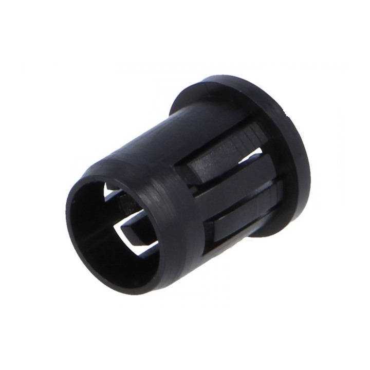 Suport pentru LED 5 mm monobloc neagra UL94V-2 L 12.5 mm FIX&FASTEN FIX-LED5-3