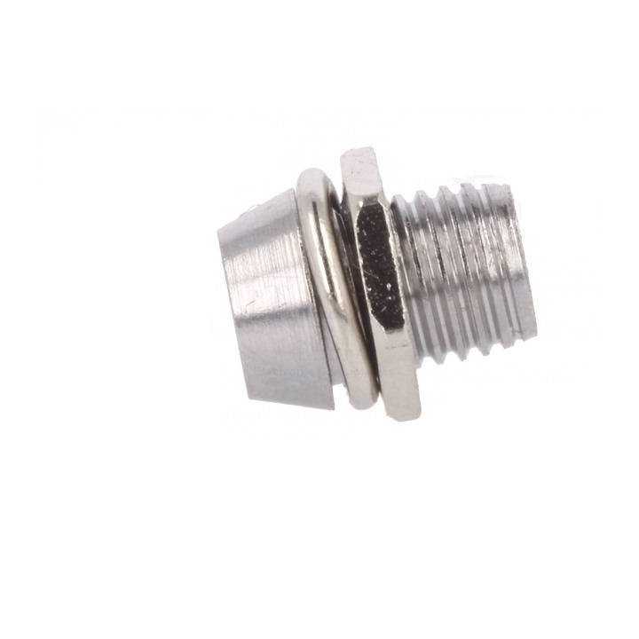 Montura pentru LED 3mm crom metal incastrat OPTOSUPPLY OSM6-X