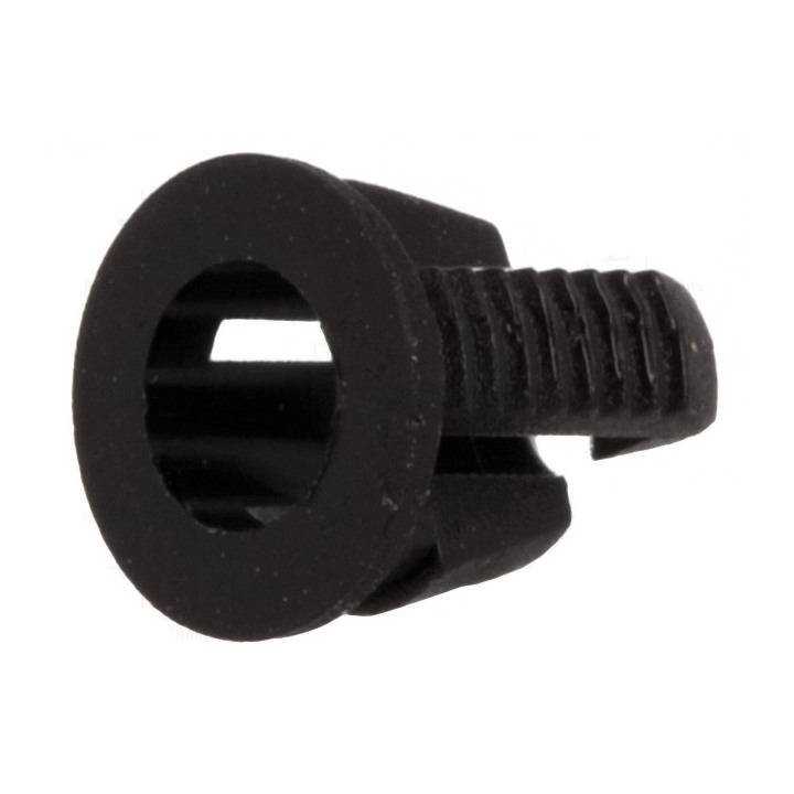 Suport pentru LED 3mm monobloc neagra UL94V-2 L 5.8mm FIX&FASTEN FIX-LED3-20