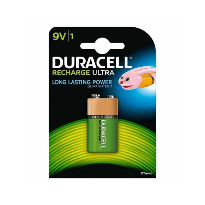 Acumulator RECHARGE ULTRA DURACELL 9V 170mAh 26.5x17.5x48.5mm