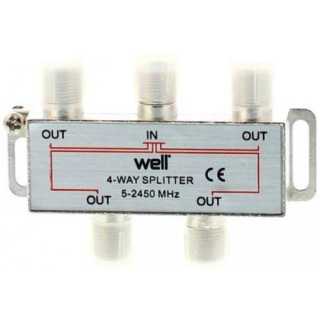 Splitter CATV 4 iesiri 5-2450Mhz Well