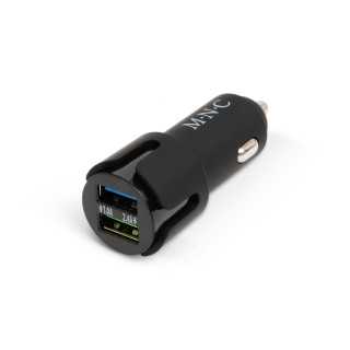 Adaptor de la bricheta 2x USB negru M'N'C