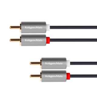 Cablu 2x RCA - 2x RCA 1.8m Basic Kruger&Matz