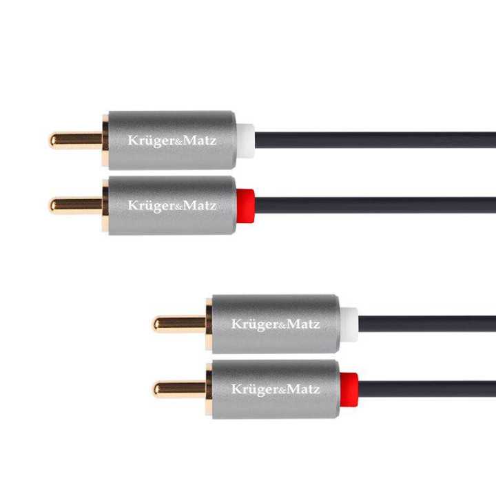 Cablu 2x RCA - 2x RCA 1.8m Basic Kruger&Matz