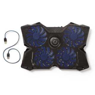 Cooler Laptop Gaming cu 4 ventilatoare compatibil 15-19" USB Nedis