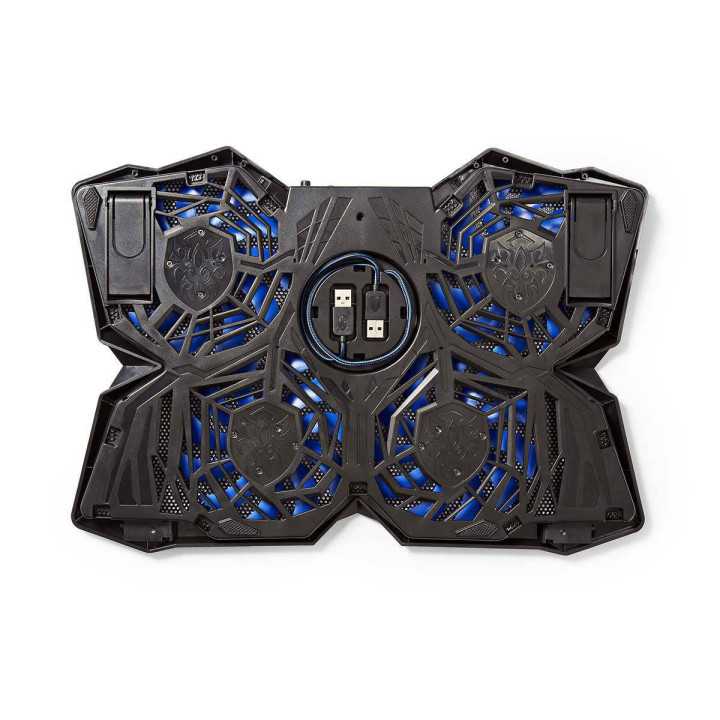 Cooler Laptop Gaming cu 4 ventilatoare compatibil 15-19" USB Nedis