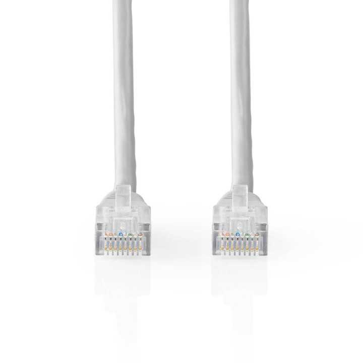 Cablu UTP Nedis Cat5e mufat 0.5m patch cord gri