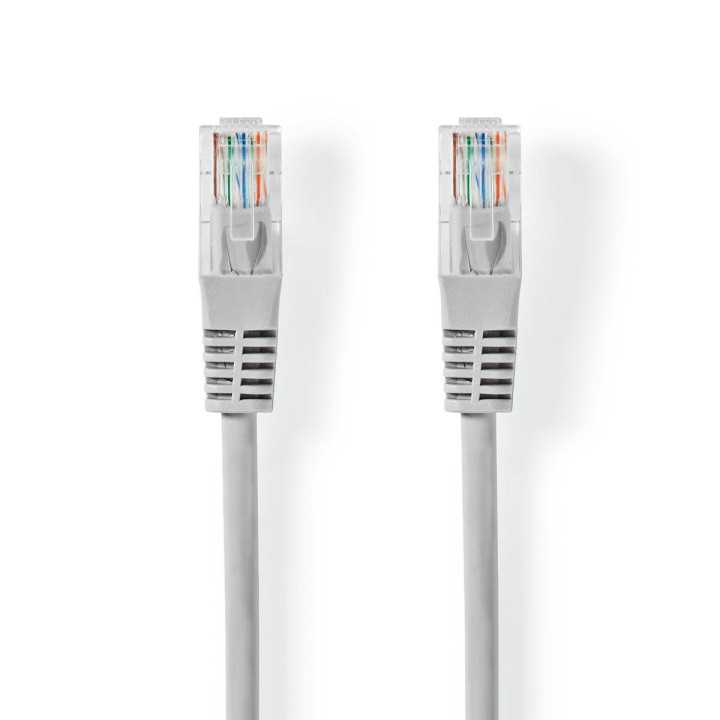 Cablu UTP Nedis Cat5e mufat 0.5m patch cord gri