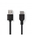 Cablu Nedis USB 2.0 A tata - USB A mama 2m