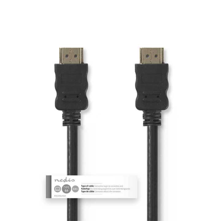 Cablu HDMI 4K 10.2Gbps cu ethernet tata-tata aurit 15m Nedis