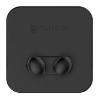 Suport cabluri Orico WT2 negru silicon banda adeziva aplicata 1 locas cablu 60x60x23mm 2 suporti