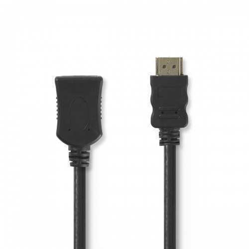 Cablu prelungitor HDMI tata - HDMI mama HighSpeed Ethernet contacte aurite 2m Nedis
