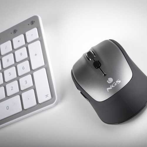 Mouse FRIZZDUAL bluetooth optic 1000/1600dpi gri NGS