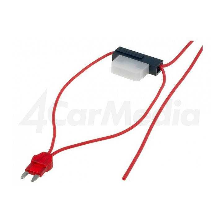 Splitter auto ATM 8A siguranta mini x1 0.75mm2 culoare rosu 4CarMedia