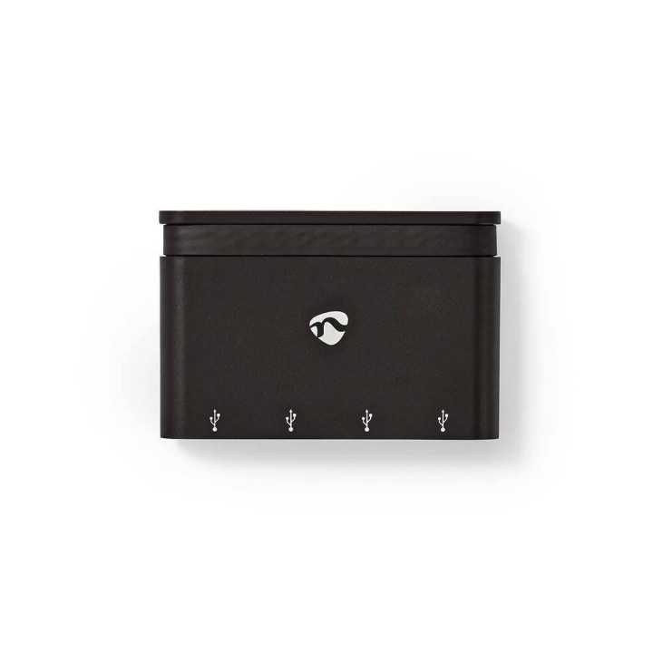 Hub Computer USB Type C - 4x USB 3.0 negru Nedis