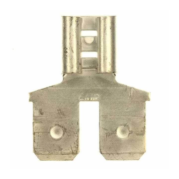 Adaptor terminal plat 6.3mm 0.8mm 1x mama 2x tata fara alama TE Connectivity 61765-1