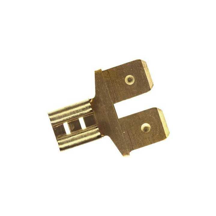 Adaptor terminal plat 6.3mm 0.8mm 1x mama 2x tata fara alama TE Connectivity 61765-1