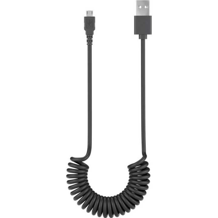 Cablu spiralat USB la micro USB 1m Goobay