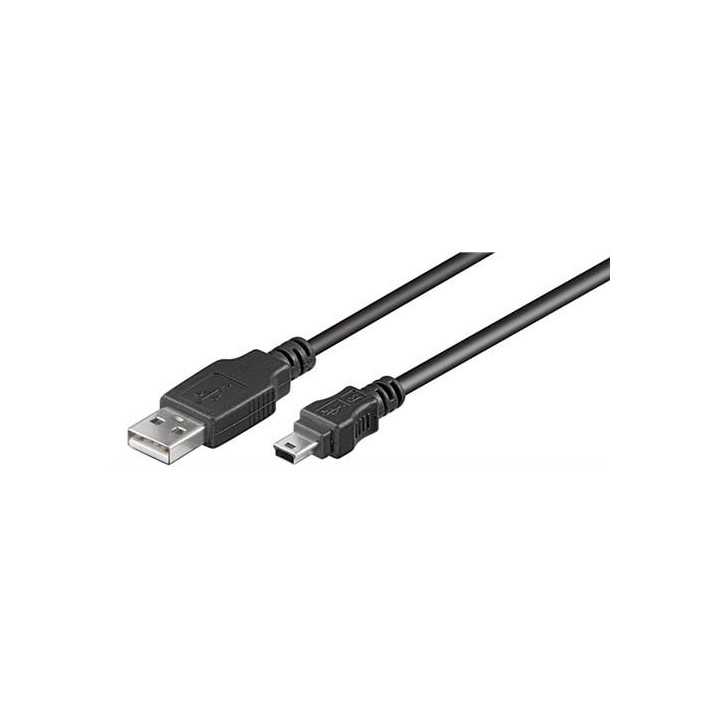 Cablu USB2.0 A mufa tata - USB B mini USB mufa tata 5m Canon Goobay