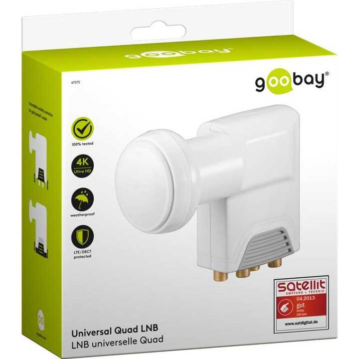 LNB universal 4 iesiri 0.1dB Goobay