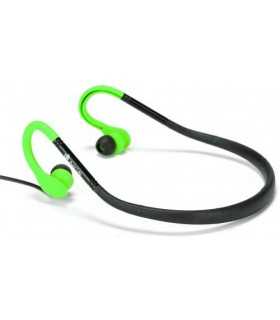 Casca stereo in ureche 3.5mm Cougar verde/negru rezistenta la apa NGS