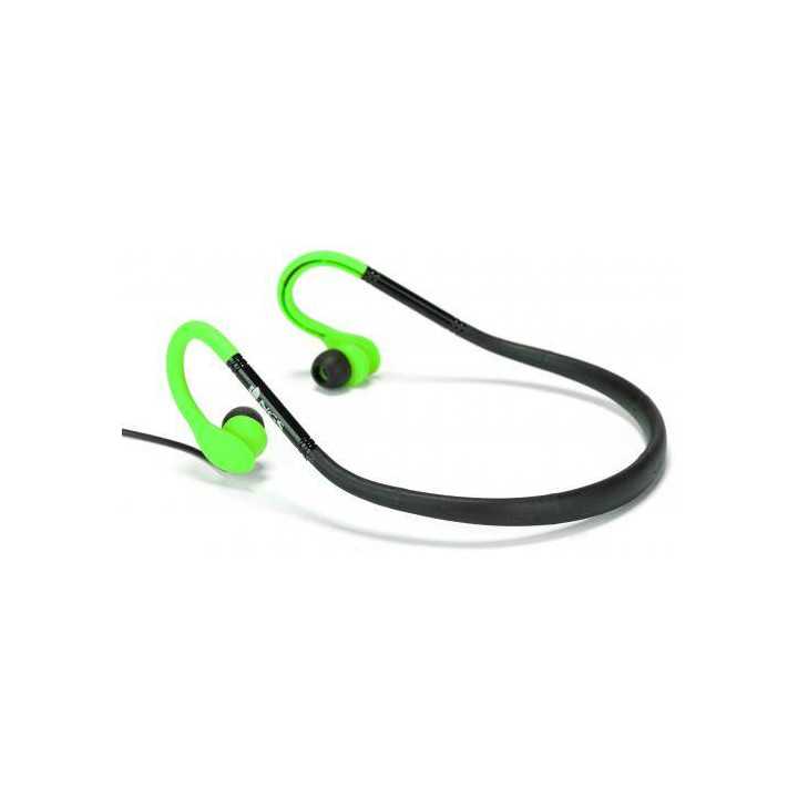 Casca stereo in ureche 3.5mm Cougar verde/negru rezistenta la apa NGS