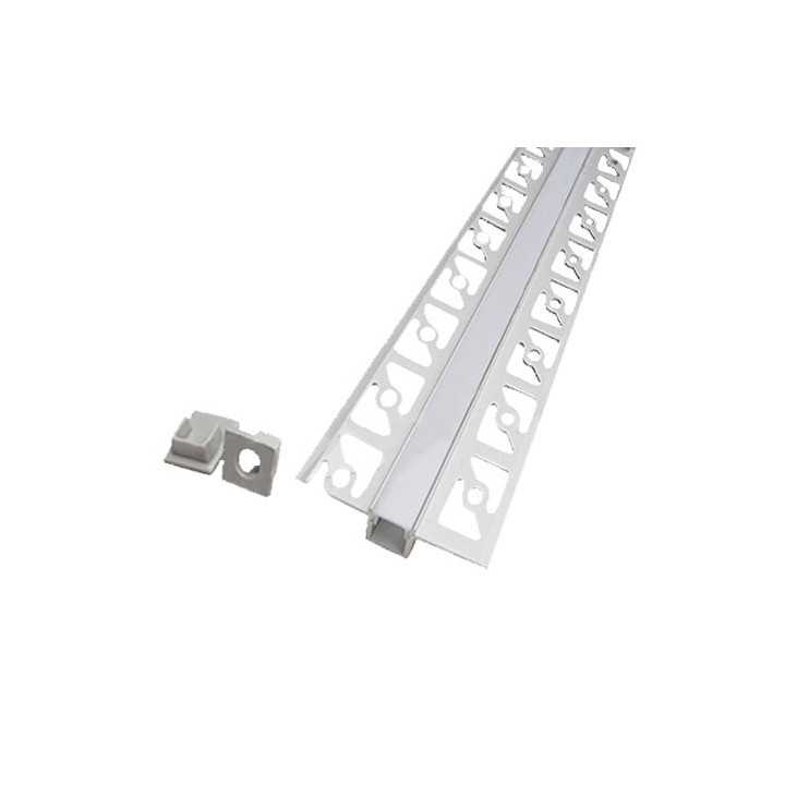 Profil aluminiu banda LED pentru rigips 2m mat V-TAC