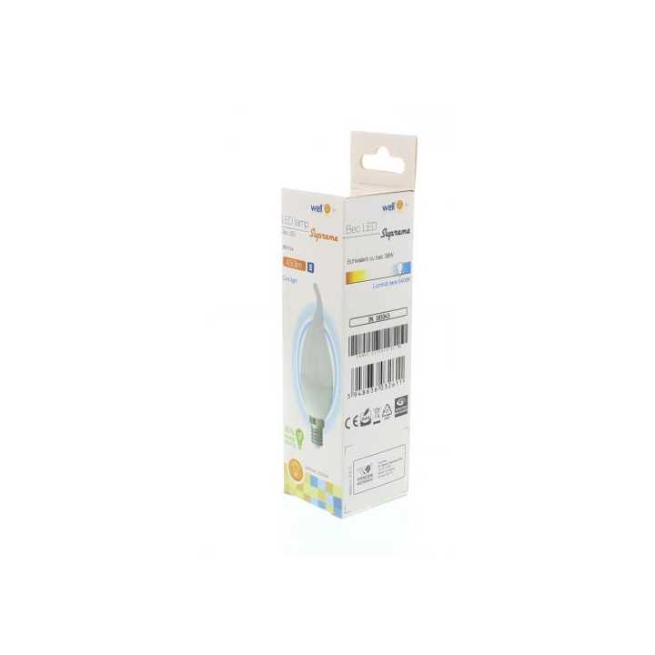 Bec LED lumanare E14 6W 230V lumina rece Well