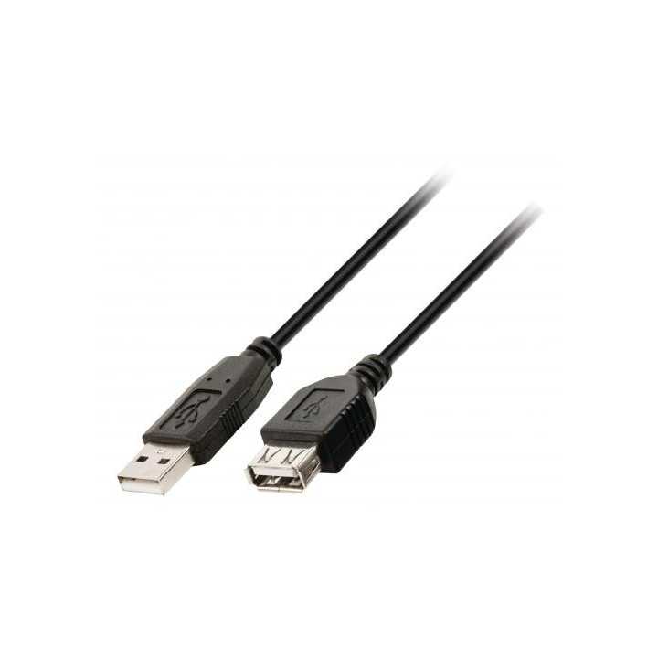 Cablu prelungire USB 2.0 USB tata - USB mama 3m WELL