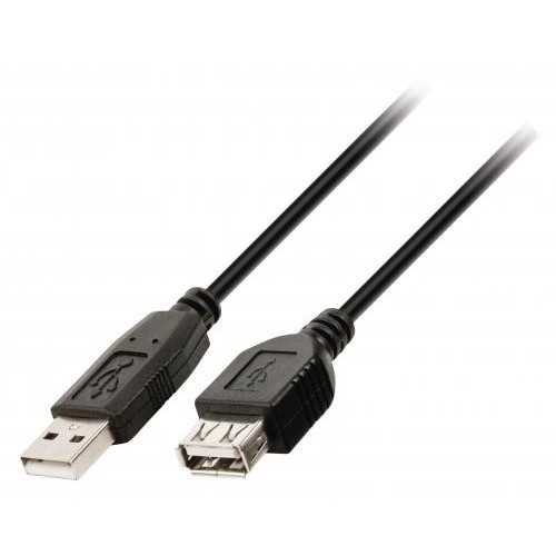 Cablu prelungire USB 2.0 USB tata - USB mama 3m WELL