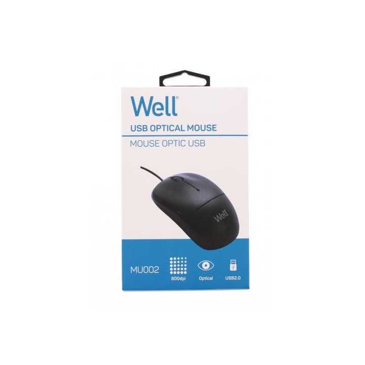 Mouse optic Well MU002 USB negru