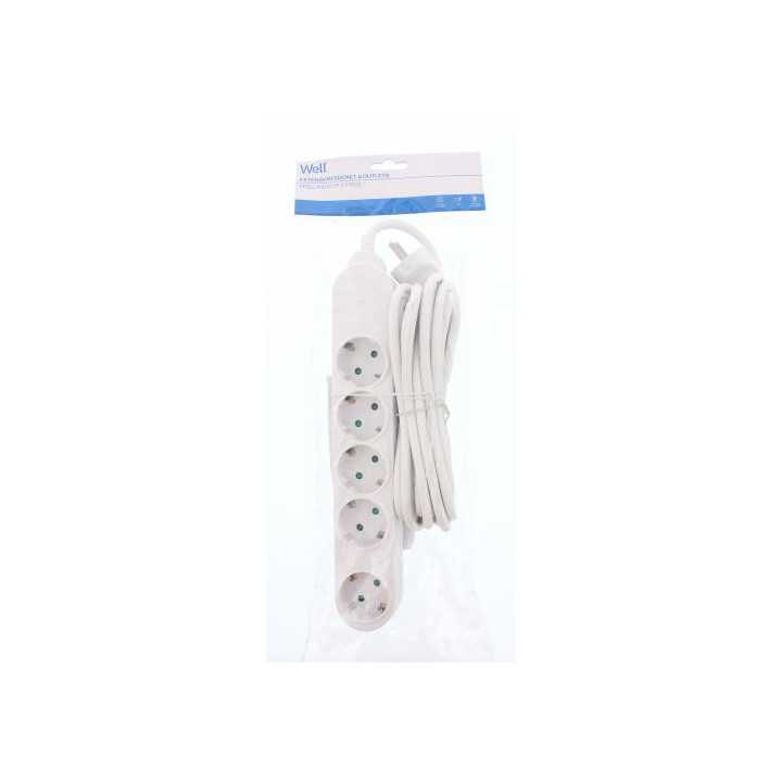 Prelungitor 5 prize 5m cablu 3xG1.5mmp Well