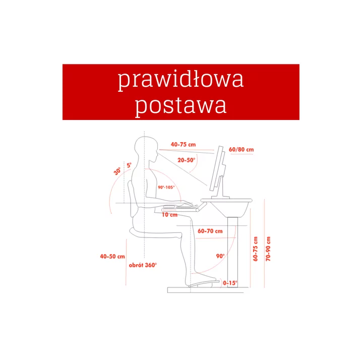 Suport pliabil laptop 4WORLD 41x26x62cm