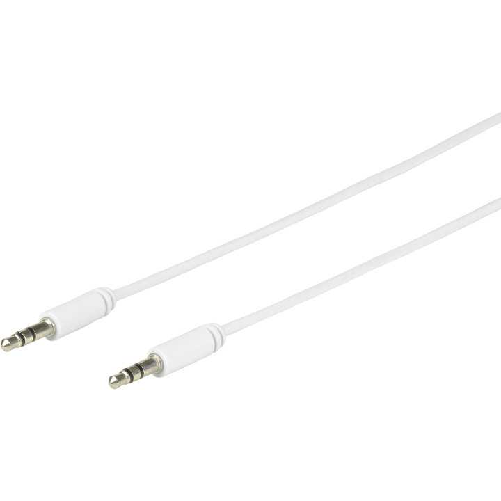 Cablu mini JACK 3.5 mm tata tata 2m alb eSTUFF