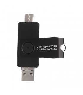Cititor carduri OTG 3in1 USB3.1 USB2.0 UUSB SD+TF max. 128GB