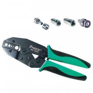 Cleste pentru sertizat mufe pentru cablu coaxial Pro`sKit