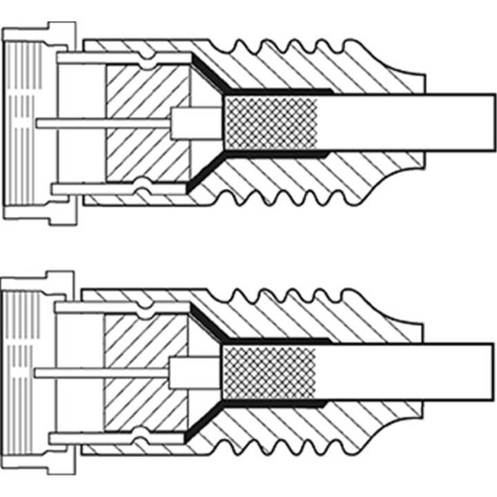 Cablu antena dublu ecranat F tata-tata 5m Goobay