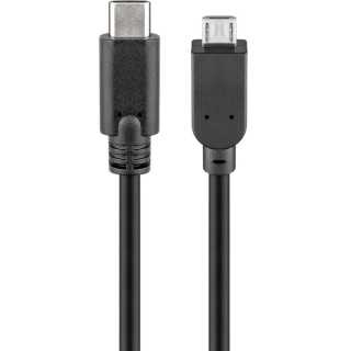 Cablu USB Type C 3.1 tata - USB2.0 micro B tata 1m Goobay