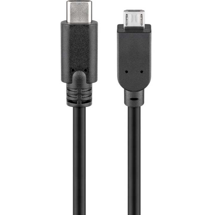 Cablu USB Type C 3.1 tata - USB2.0 micro B tata 1m Goobay