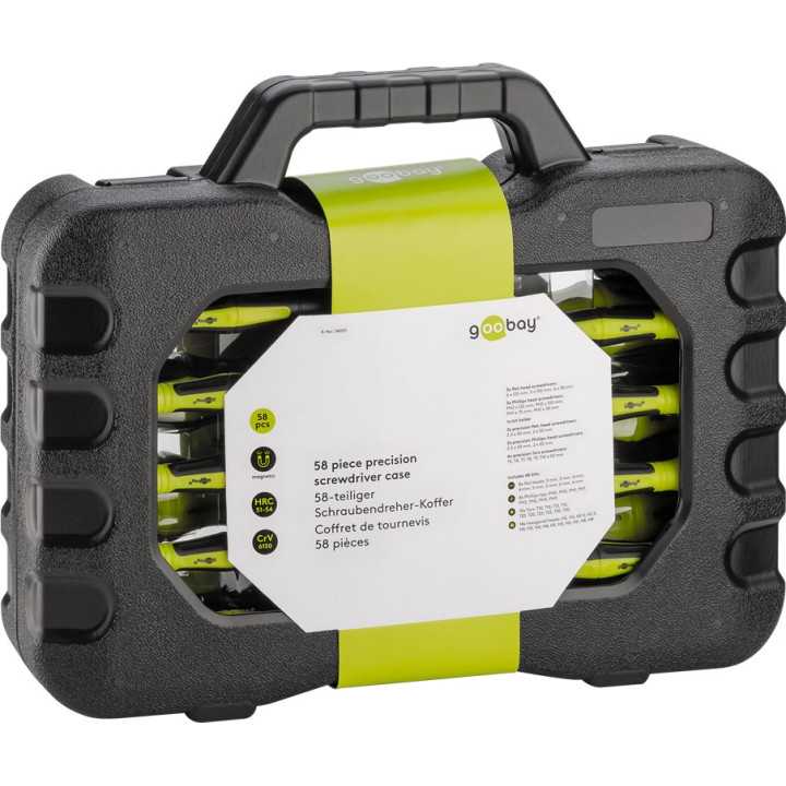 Set surubelnite Goobay 58 piese in carcasa plastic