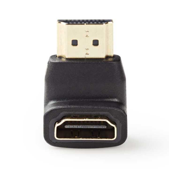 Adaptor HDMI tata in unghi conector 90 grade - intrare mama HDMI Nedis